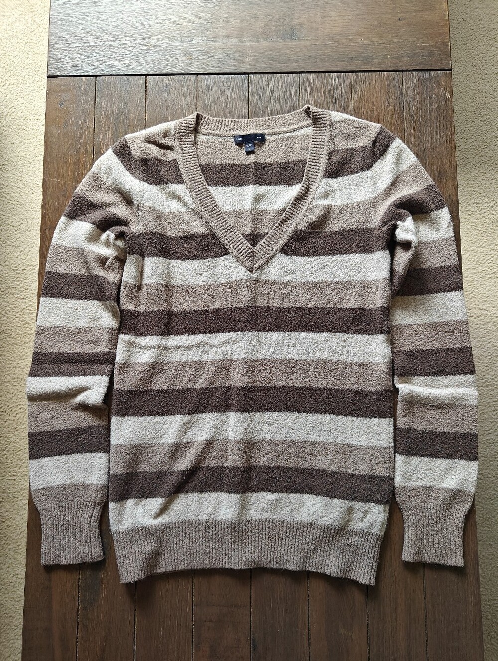 Gap FACTORY | Brown Striped V neck Sweater
